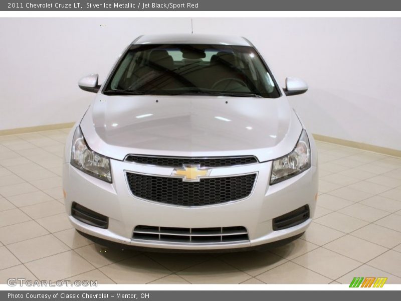 Silver Ice Metallic / Jet Black/Sport Red 2011 Chevrolet Cruze LT