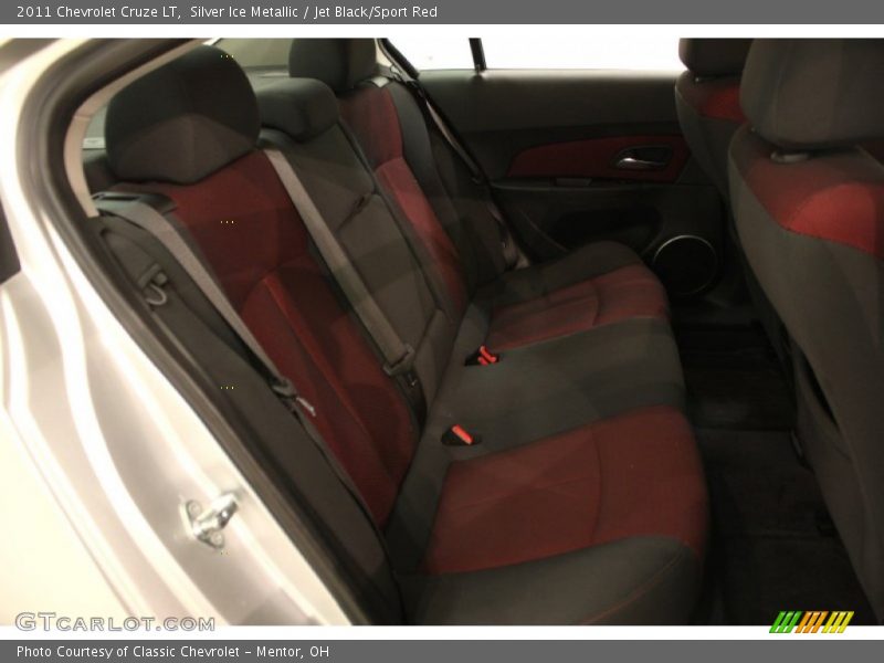 Silver Ice Metallic / Jet Black/Sport Red 2011 Chevrolet Cruze LT
