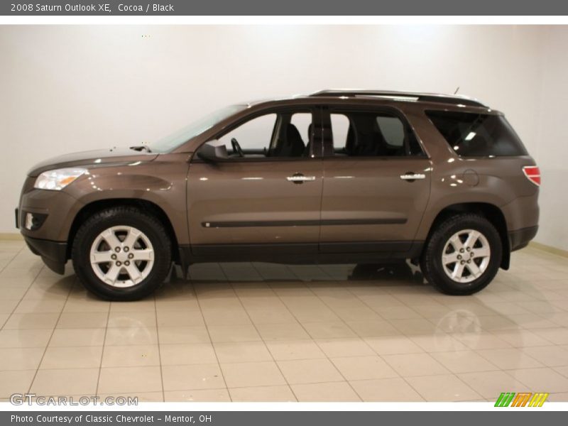 Cocoa / Black 2008 Saturn Outlook XE