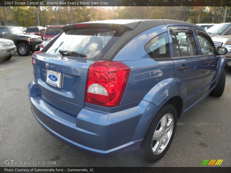 Marine Blue Pearl / Pastel Slate Gray 2007 Dodge Caliber SE