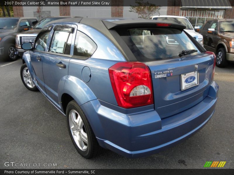 Marine Blue Pearl / Pastel Slate Gray 2007 Dodge Caliber SE