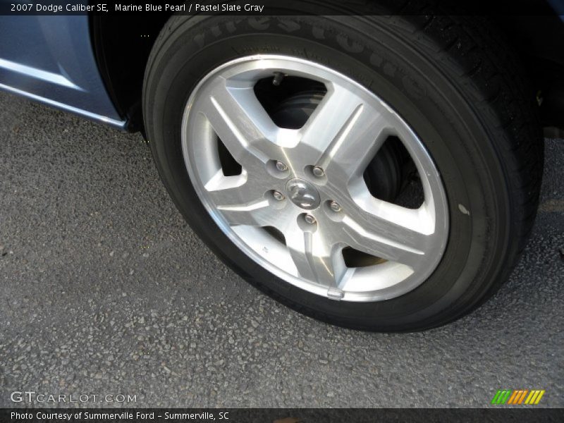 Marine Blue Pearl / Pastel Slate Gray 2007 Dodge Caliber SE