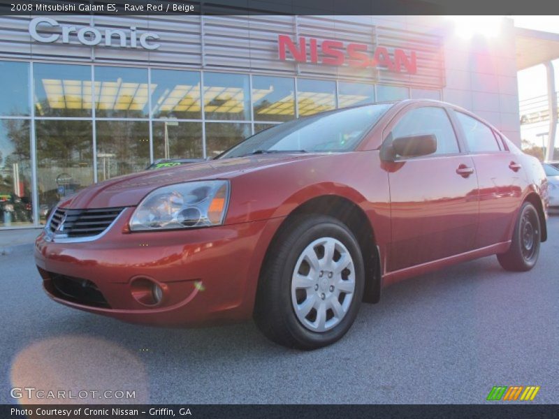 Rave Red / Beige 2008 Mitsubishi Galant ES