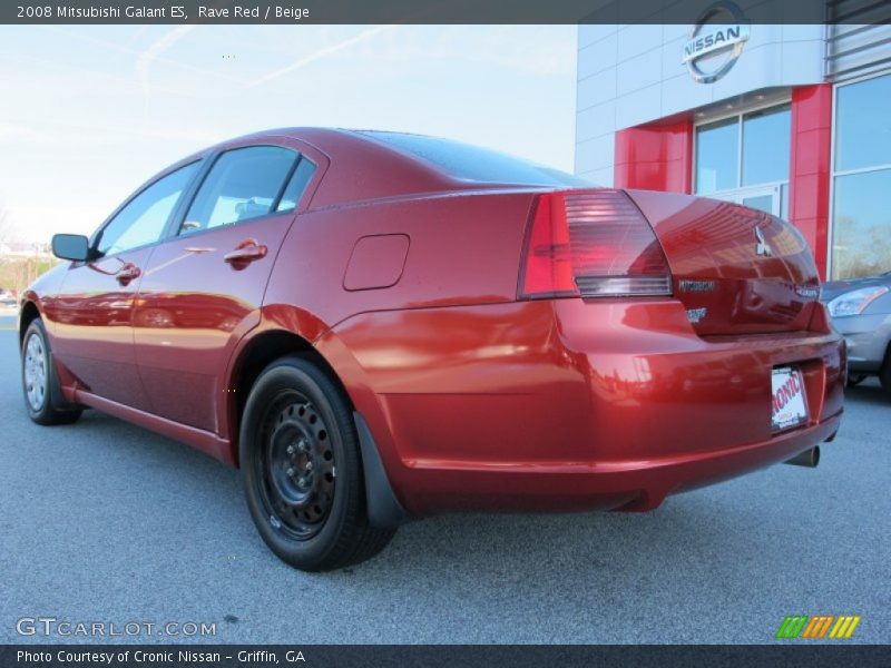 Rave Red / Beige 2008 Mitsubishi Galant ES