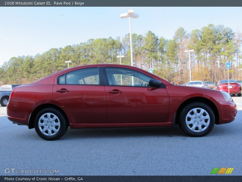 Rave Red / Beige 2008 Mitsubishi Galant ES