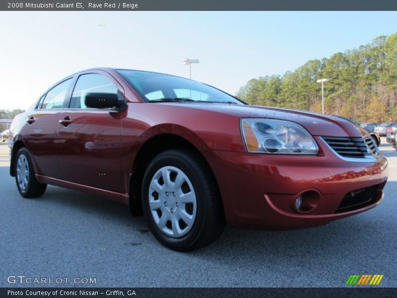 Rave Red / Beige 2008 Mitsubishi Galant ES