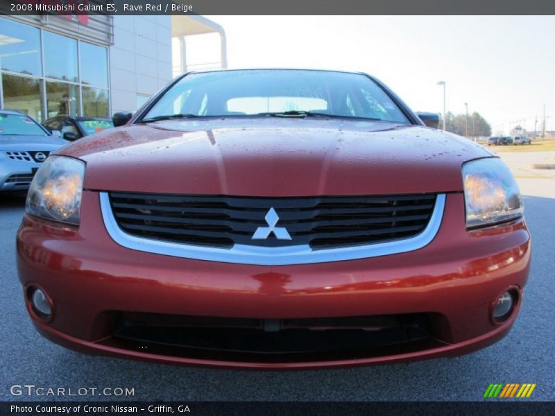Rave Red / Beige 2008 Mitsubishi Galant ES