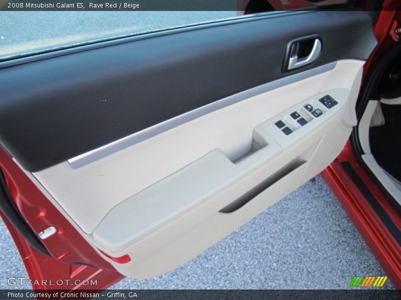 Rave Red / Beige 2008 Mitsubishi Galant ES