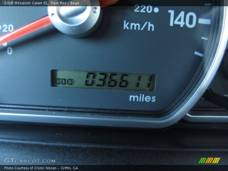 Rave Red / Beige 2008 Mitsubishi Galant ES