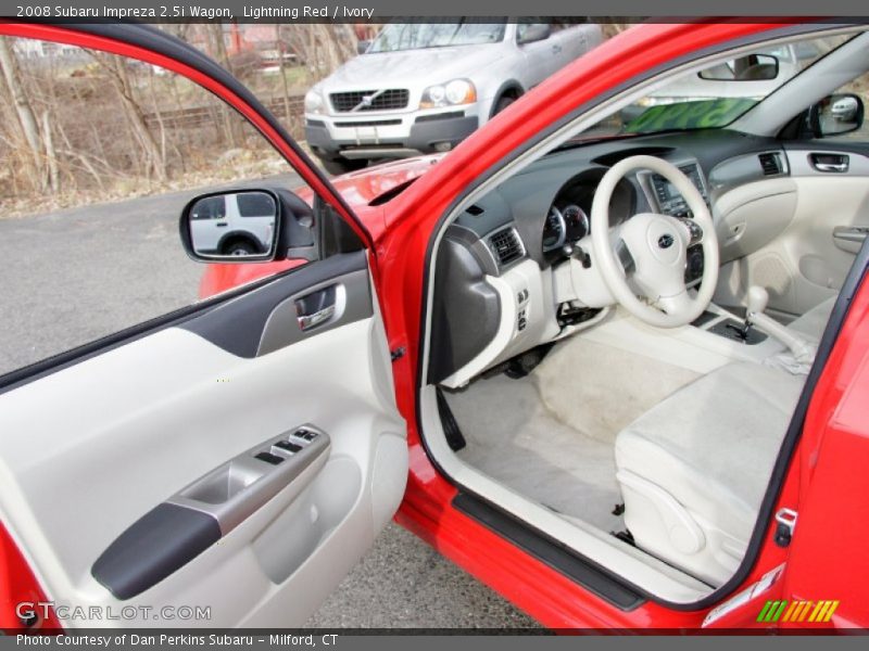 Lightning Red / Ivory 2008 Subaru Impreza 2.5i Wagon