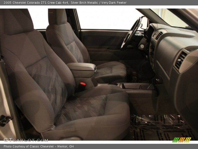 Silver Birch Metallic / Very Dark Pewter 2005 Chevrolet Colorado Z71 Crew Cab 4x4