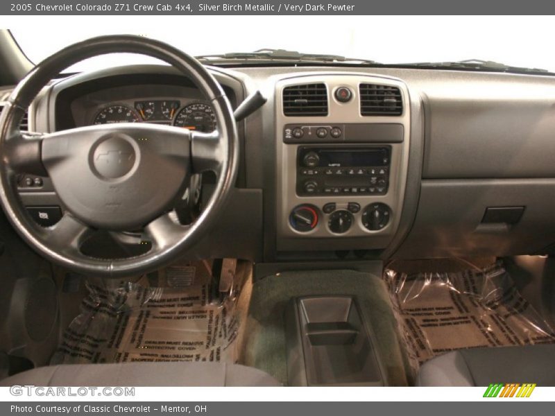 Silver Birch Metallic / Very Dark Pewter 2005 Chevrolet Colorado Z71 Crew Cab 4x4