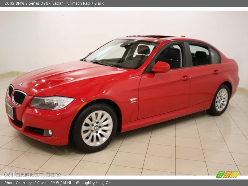 Crimson Red / Black 2009 BMW 3 Series 328xi Sedan