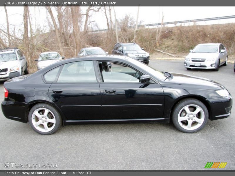 Obsidian Black Pearl / Off Black 2009 Subaru Legacy 2.5i Sedan