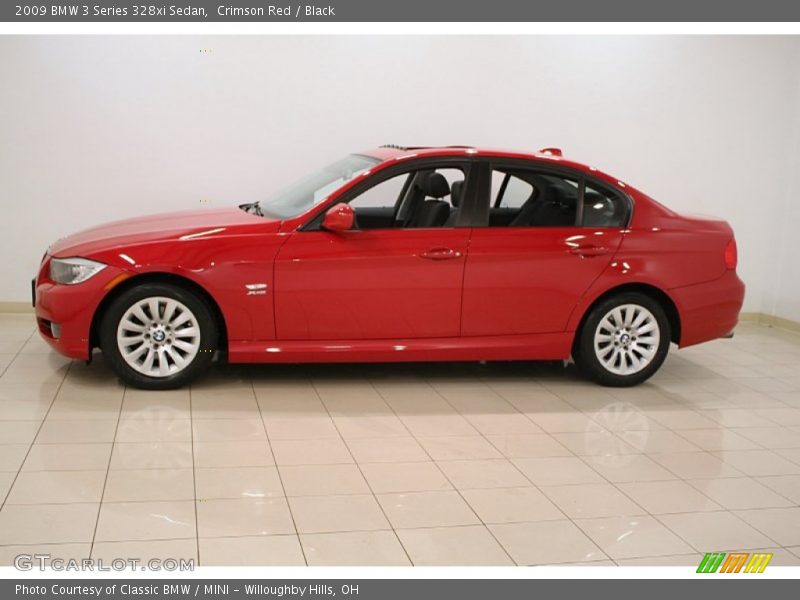 Crimson Red / Black 2009 BMW 3 Series 328xi Sedan