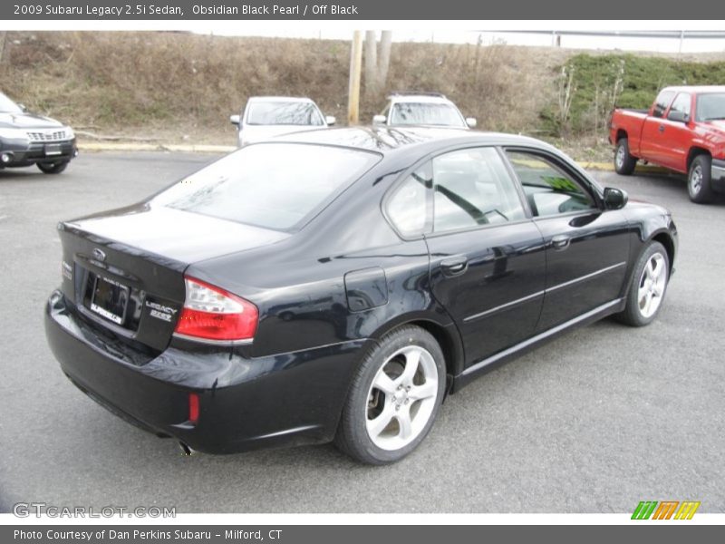 Obsidian Black Pearl / Off Black 2009 Subaru Legacy 2.5i Sedan