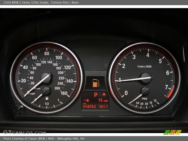 Crimson Red / Black 2009 BMW 3 Series 328xi Sedan