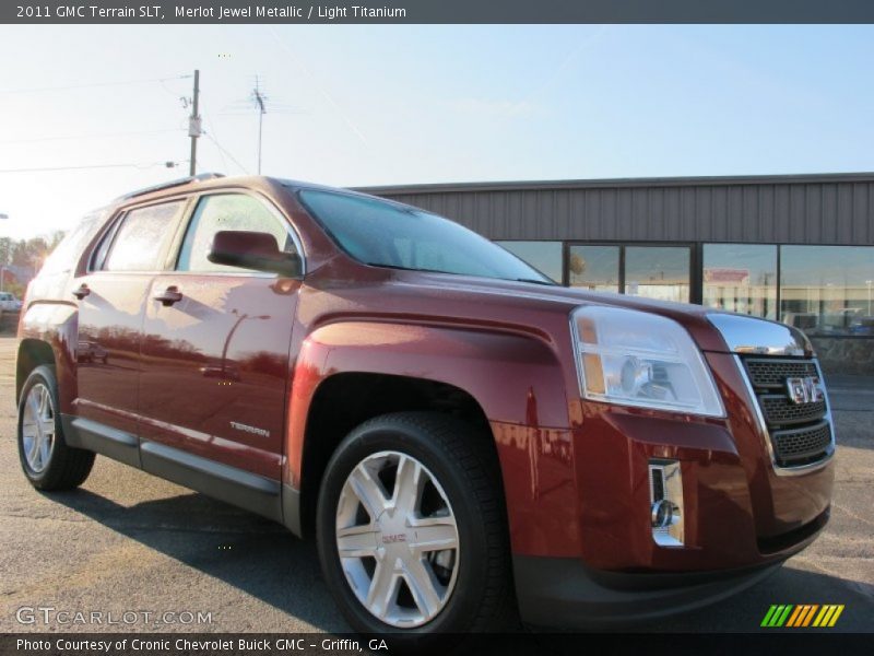 Merlot Jewel Metallic / Light Titanium 2011 GMC Terrain SLT