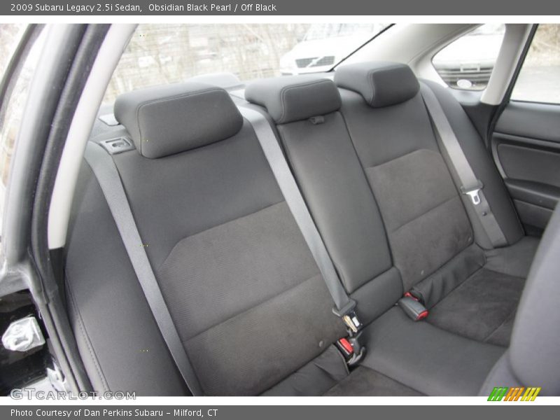 Obsidian Black Pearl / Off Black 2009 Subaru Legacy 2.5i Sedan
