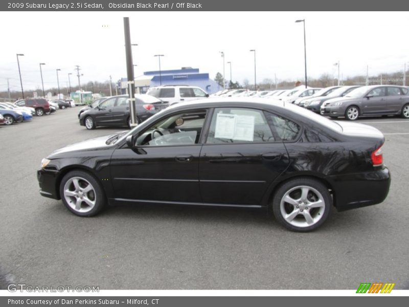 Obsidian Black Pearl / Off Black 2009 Subaru Legacy 2.5i Sedan