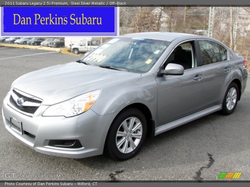 Steel Silver Metallic / Off-Black 2011 Subaru Legacy 2.5i Premium