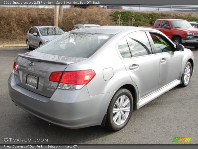 Steel Silver Metallic / Off-Black 2011 Subaru Legacy 2.5i Premium
