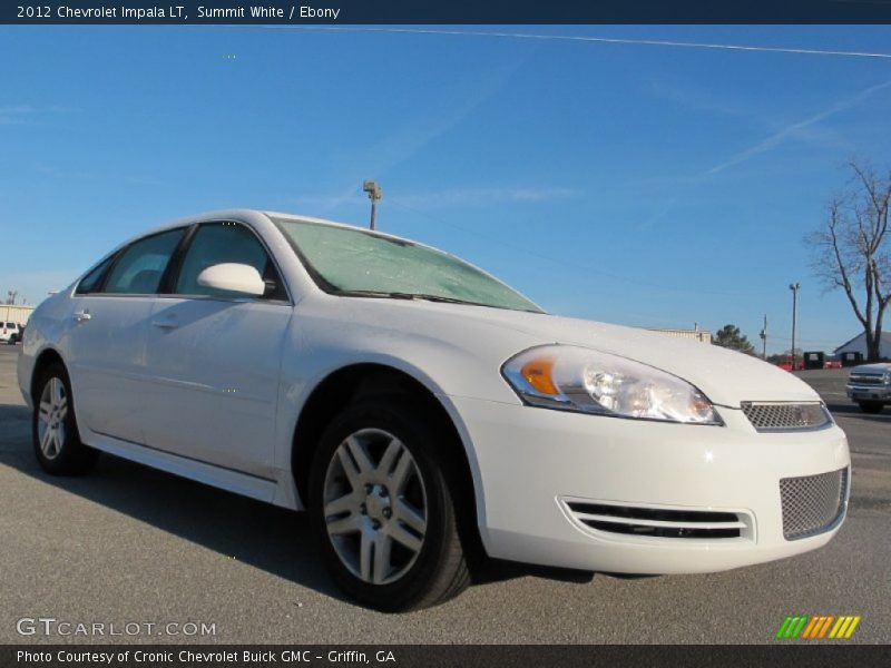 Summit White / Ebony 2012 Chevrolet Impala LT