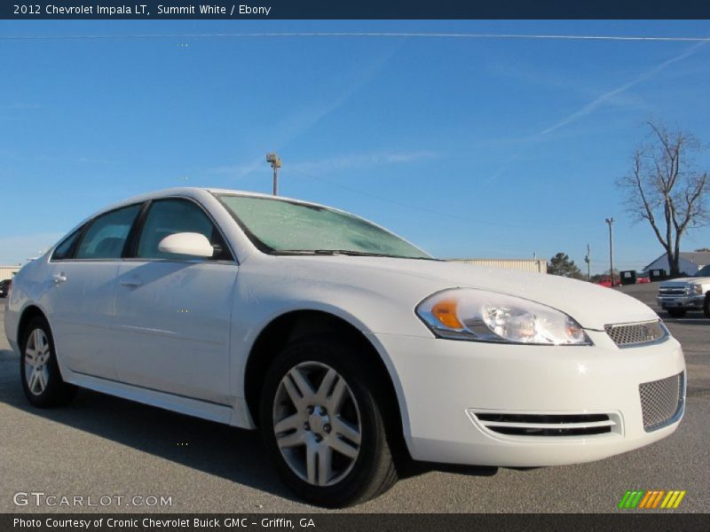 Summit White / Ebony 2012 Chevrolet Impala LT