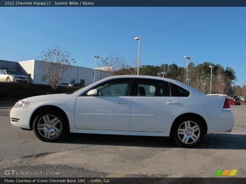 Summit White / Ebony 2012 Chevrolet Impala LT