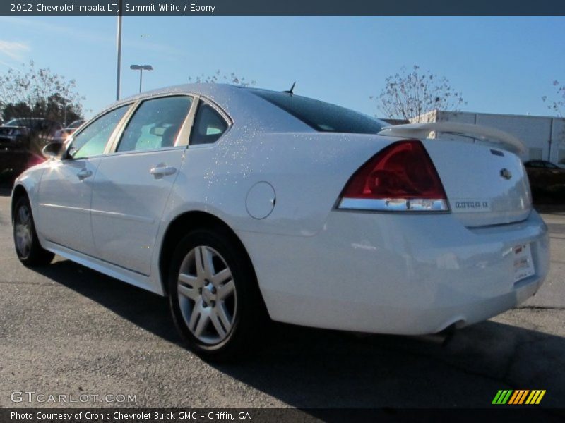 Summit White / Ebony 2012 Chevrolet Impala LT