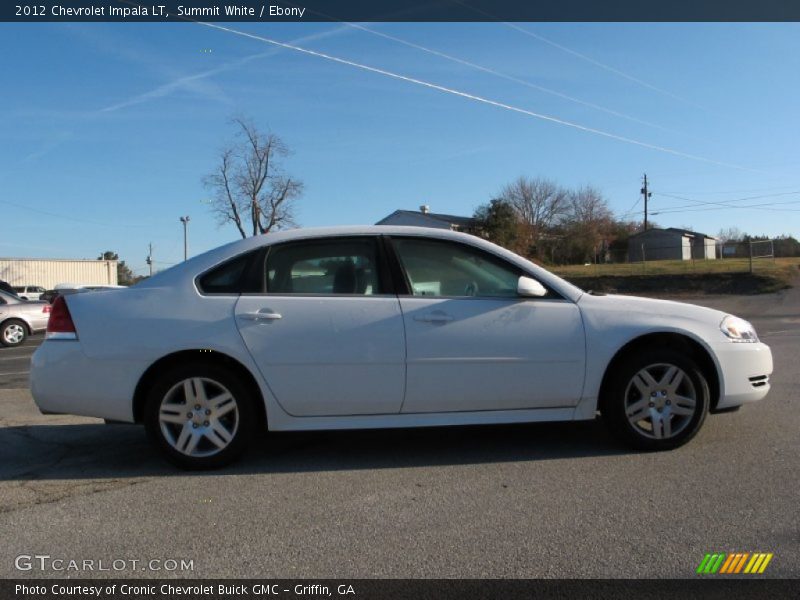 Summit White / Ebony 2012 Chevrolet Impala LT