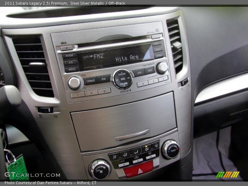 Steel Silver Metallic / Off-Black 2011 Subaru Legacy 2.5i Premium