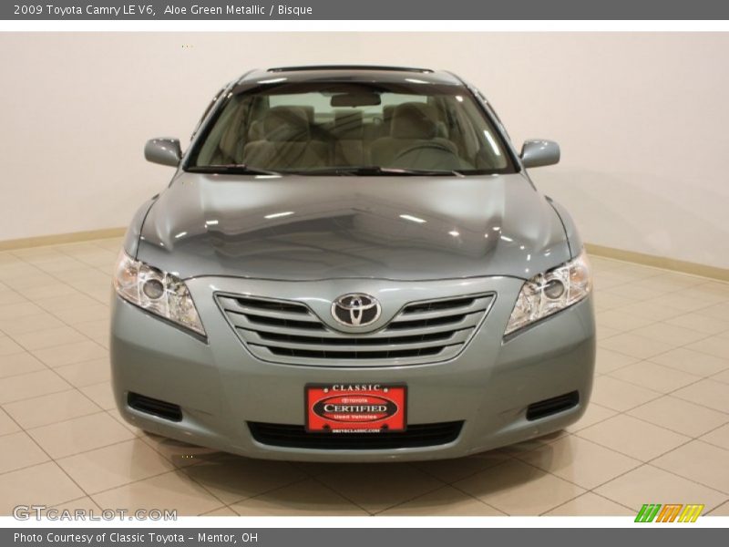 Aloe Green Metallic / Bisque 2009 Toyota Camry LE V6