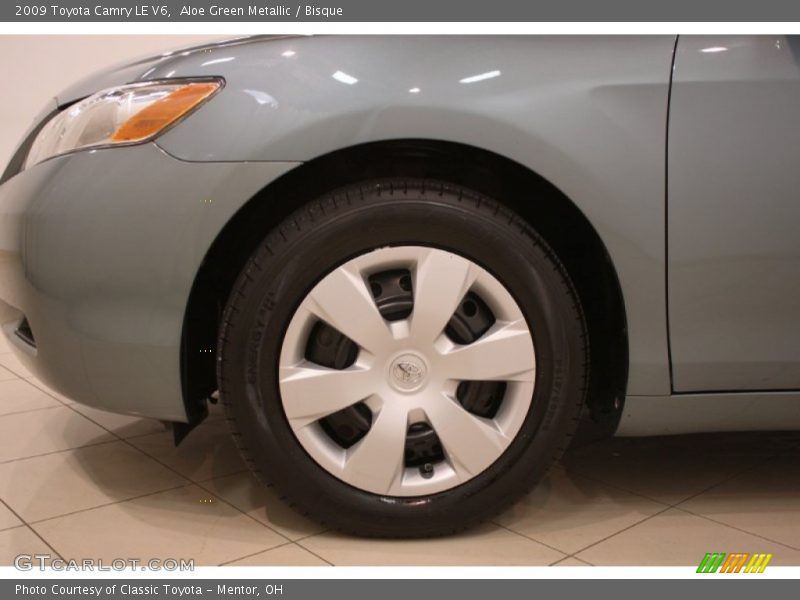 Aloe Green Metallic / Bisque 2009 Toyota Camry LE V6