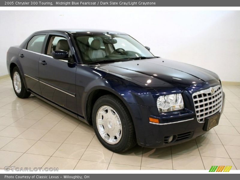 Midnight Blue Pearlcoat / Dark Slate Gray/Light Graystone 2005 Chrysler 300 Touring