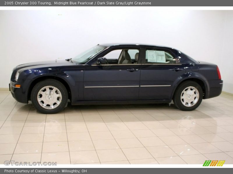 Midnight Blue Pearlcoat / Dark Slate Gray/Light Graystone 2005 Chrysler 300 Touring
