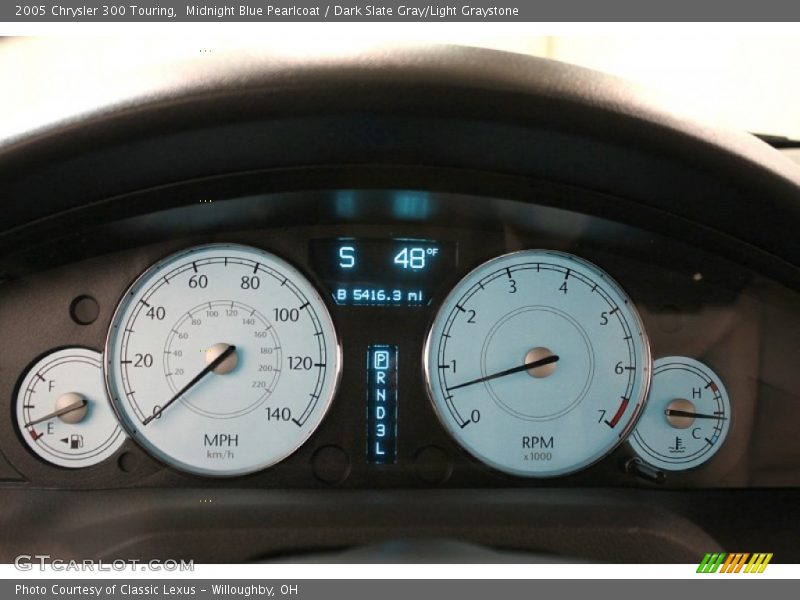 Midnight Blue Pearlcoat / Dark Slate Gray/Light Graystone 2005 Chrysler 300 Touring