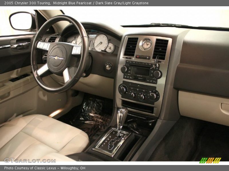 Midnight Blue Pearlcoat / Dark Slate Gray/Light Graystone 2005 Chrysler 300 Touring