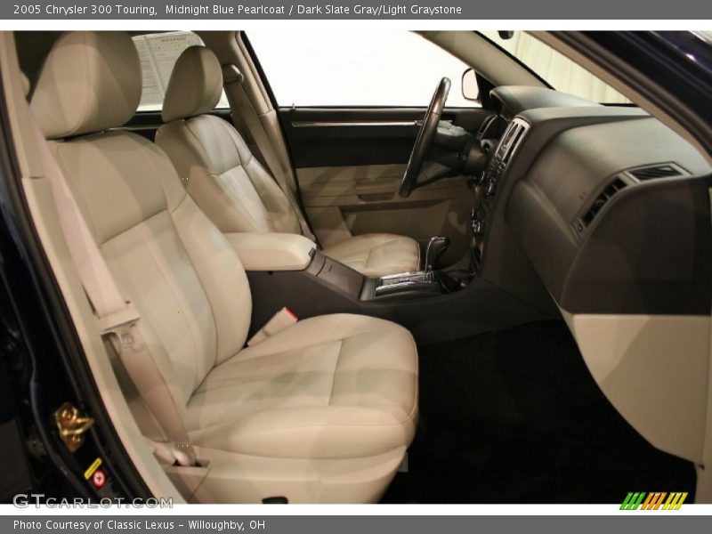 Midnight Blue Pearlcoat / Dark Slate Gray/Light Graystone 2005 Chrysler 300 Touring