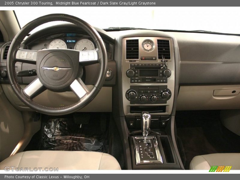 Midnight Blue Pearlcoat / Dark Slate Gray/Light Graystone 2005 Chrysler 300 Touring