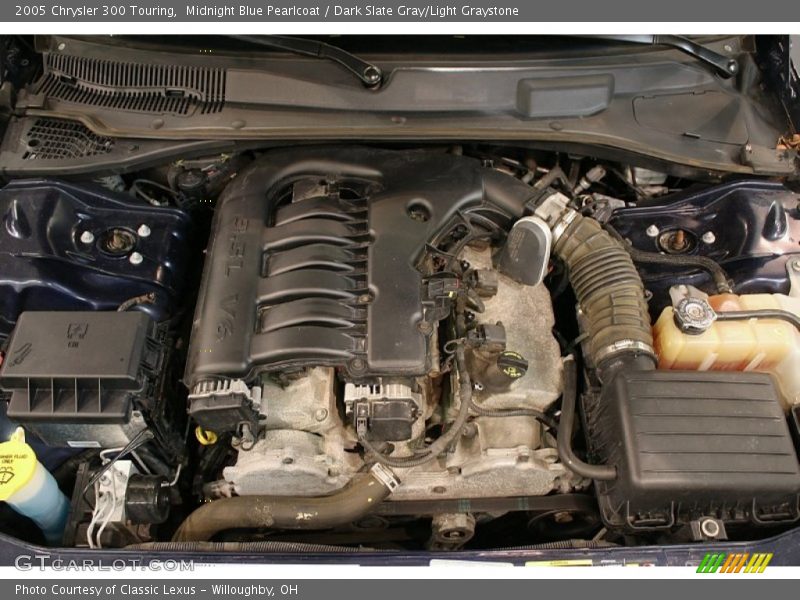 Midnight Blue Pearlcoat / Dark Slate Gray/Light Graystone 2005 Chrysler 300 Touring