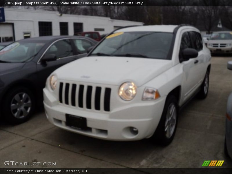 Stone White / Dark Slate Gray/Medium Slate Gray 2009 Jeep Compass Sport 4x4