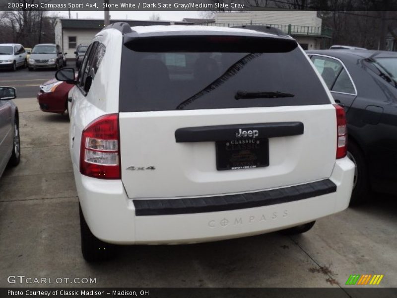 Stone White / Dark Slate Gray/Medium Slate Gray 2009 Jeep Compass Sport 4x4