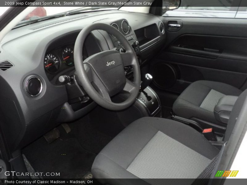 Stone White / Dark Slate Gray/Medium Slate Gray 2009 Jeep Compass Sport 4x4