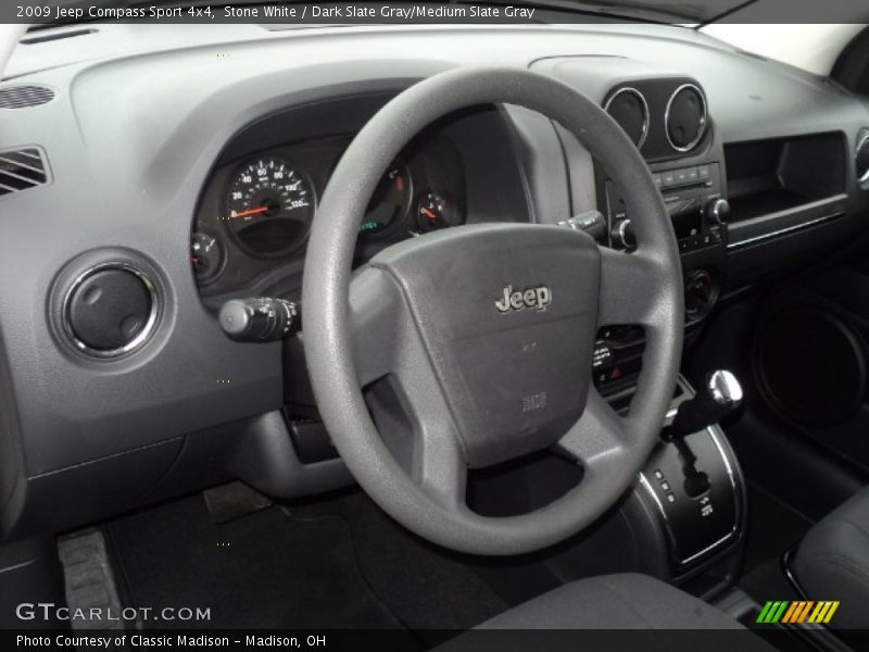 Stone White / Dark Slate Gray/Medium Slate Gray 2009 Jeep Compass Sport 4x4