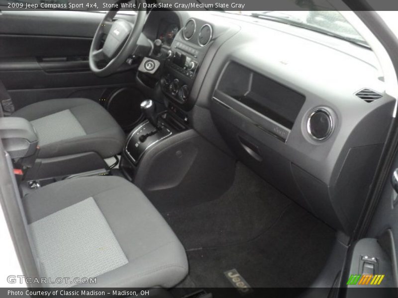 Stone White / Dark Slate Gray/Medium Slate Gray 2009 Jeep Compass Sport 4x4