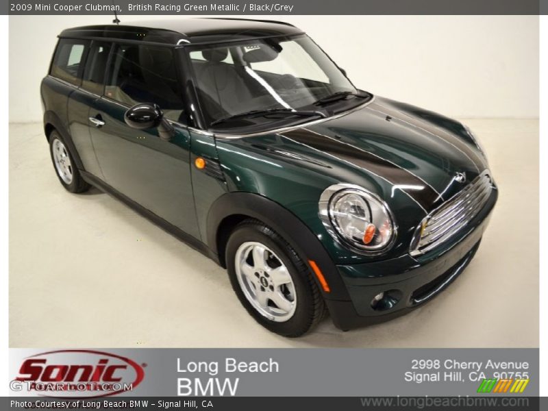 British Racing Green Metallic / Black/Grey 2009 Mini Cooper Clubman