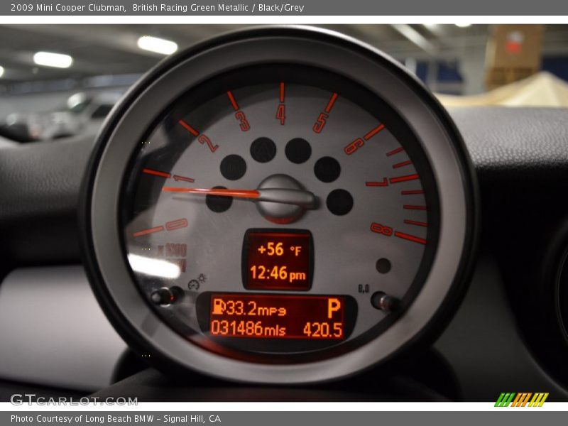 British Racing Green Metallic / Black/Grey 2009 Mini Cooper Clubman