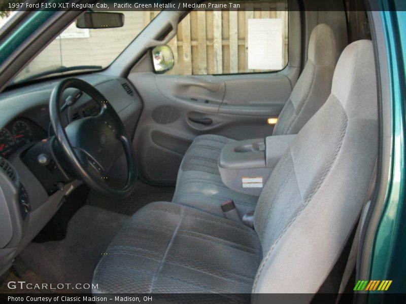 Pacific Green Metallic / Medium Prairie Tan 1997 Ford F150 XLT Regular Cab