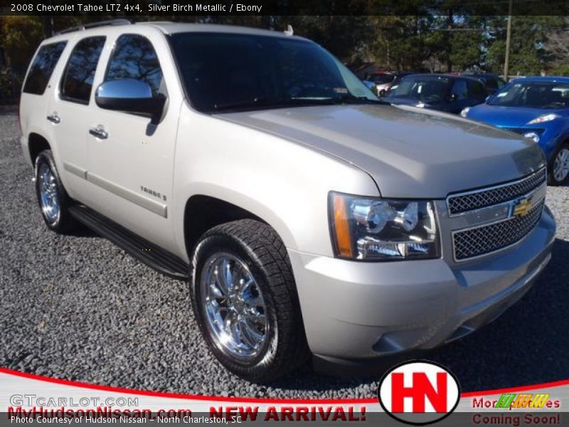 Silver Birch Metallic / Ebony 2008 Chevrolet Tahoe LTZ 4x4